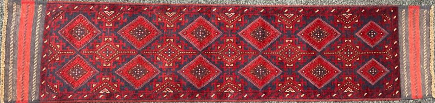 Oriental Rugs and Carpets - a Meshwani runner, 238cm x 52cm