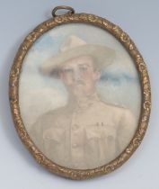 The Scout Movement and the Boer War - Edith Jane Maas RMS (1861 - 1925), a portrait miniature,