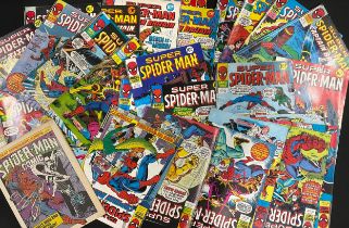 Comics, Marvel Comics Group, various Spider-Man titles including Super Spider-Man Captain Britain