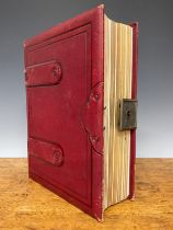 Photography - a 19th century album of photographs, various portraits and family groups