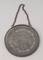 World War I - a German novelty base metal commemorative locket medal, Unsere Fuhrer in Grosser Zeit,