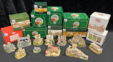 Lilliput Lane models - Landmarks including Edinburgh Castle, Windsor Castle etc, all boxed; Lilliput