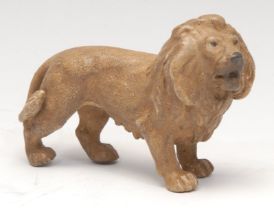 An Austrian cold painted bronze, of a lion, 8.5cm long