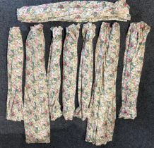 Textiles - Sanderson Little Chelsea pattern - a pair, each curtain 230cm x 145cm; another pair