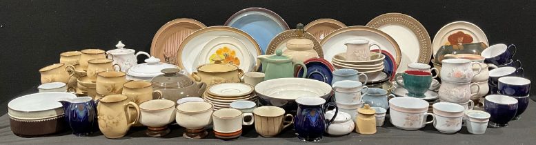 A collection of Denby tableware, various patterns, including Images, Memories, Normandy, Encore,