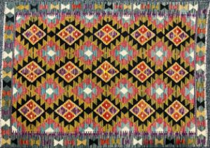 Oriental Rugs and Carpets - a Maimana Kilim, 146cm x 103cm