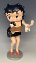 A cast iron figure, Betty Boop, 31cm high