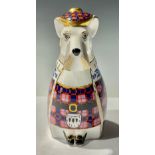 A Royal Crown Derby model of a Scottish Terrier, 14cm, first quality, printed mark in red