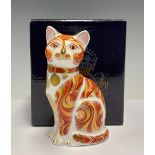 A Royal Crown Derby paperweight, Jock VI of Chartwell, Sir Winston Churchill’s cat, commemorating