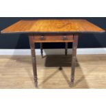 A George IV mahogany Pembroke table, 71cm high, 53cm wide, 89.5cm deep