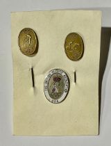 An Olympics British Olympic Association USA enamel badge; two Tokyo 1964 pins
