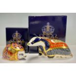 A Royal Crown Derby paperweight, Moonlight Badger, Collector's Guild exclusive, 21st anniversary