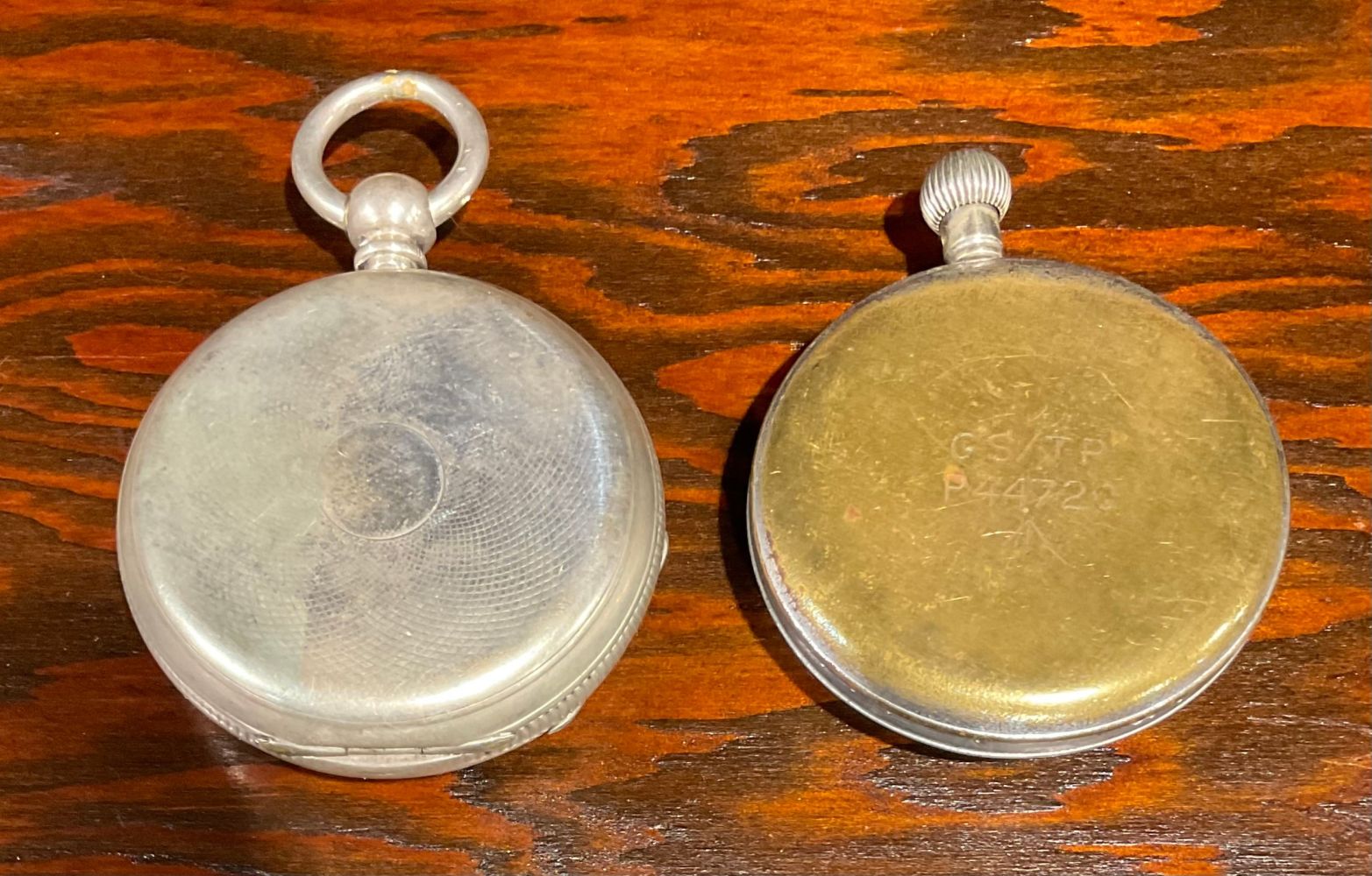 A late 19th century silver open faced pocket watch, c.1890; a Helvetia open faced military pocket - Image 2 of 2