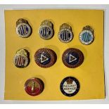 1940's-50's TUC badges; Chemical Workers Union badges; League of Firemen and Midland Railway;