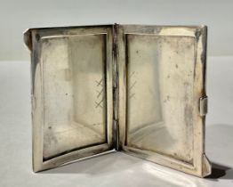 An 800 silver folding photograph frame