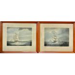 Maritime Interest - by Henry Papprill, after Samuel Walters (1811-1882), a pair, Outward Bound,