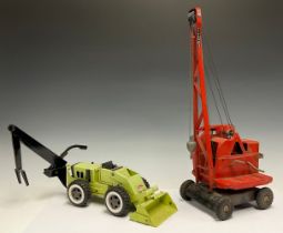Toys - a Tri-ang model Jones KL 44 crane, the 4 ton mobile crane, with original label to