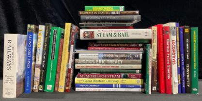 Books - Railway, Steam Locomotives, assorted hardback and other reference books, Eric Treacy, The