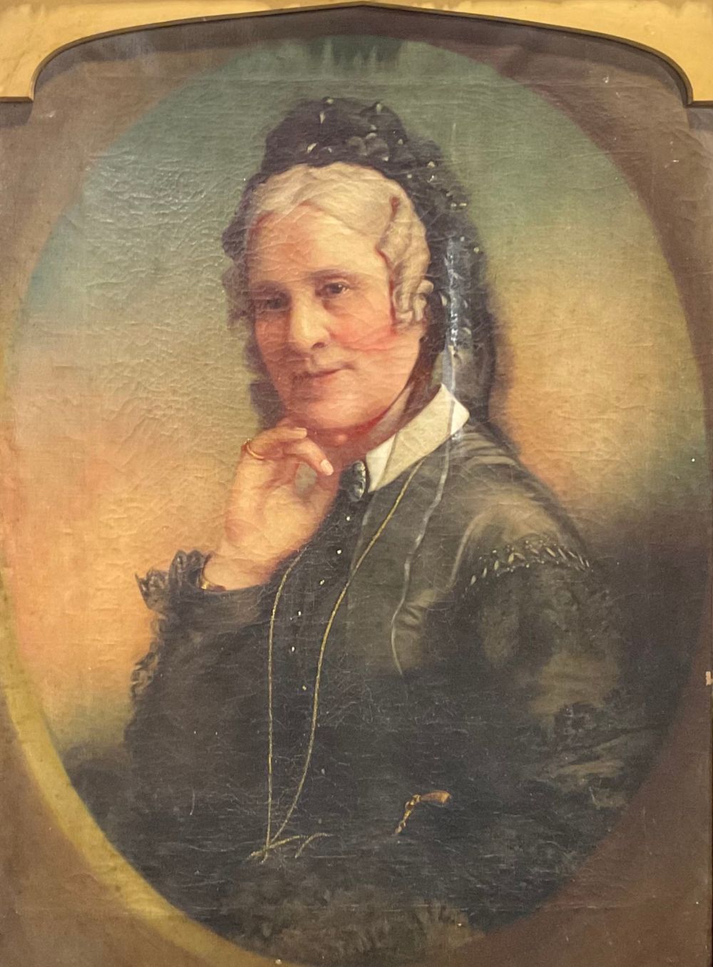 English School (19th century) Portrait of a Matriarch oil on canvas, 90cm x 67cm