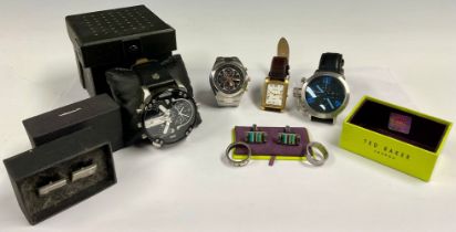 Fashion Watches - Diesel, Sekonda, Lorus, etc; rings, cufflinks, etc (quantity)