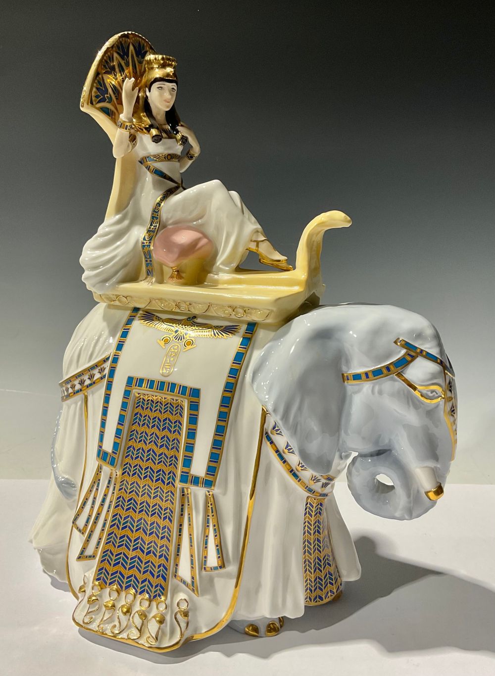 A Royal Worcester figure, Cleopatra, designed by Timothy Potts, for Compton & Woodhouse, limited