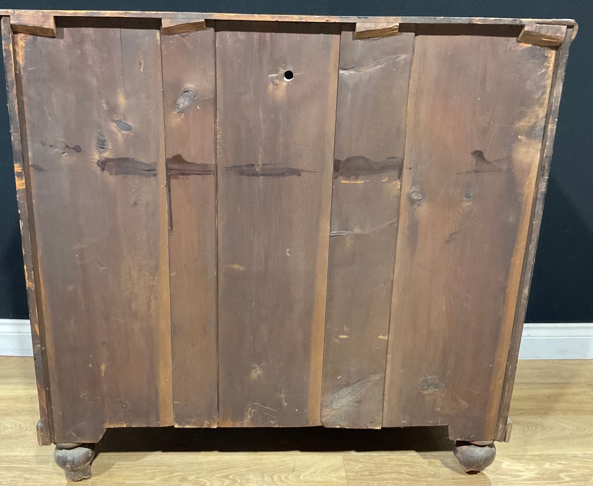 A Victorian pine chest, of two short and three long drawers, 104cm high, 105cm wide, 46cm deep - Image 3 of 3