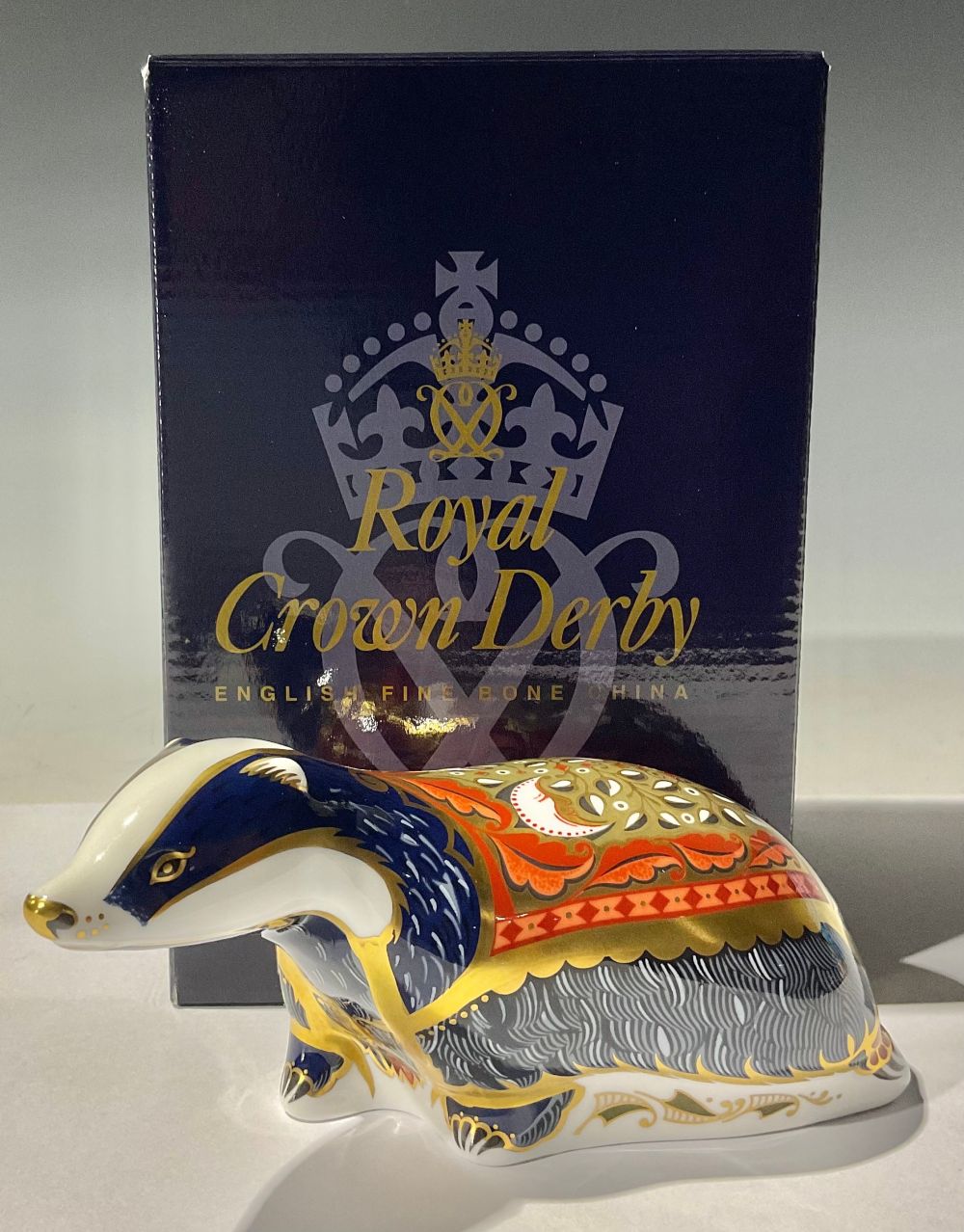 A Royal Crown Derby paperweight, Moonlight Badger, Collectors Guild exclusive, by John Ablitt,