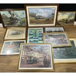 Pictures and Prints - Railway Interest - Terence Cuneo, by and after, Night Express, 59cm x 74cm,