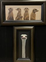 Jonathan Truss (British 1960), by and after, Meercats Family Portrait, signed, limited edition 78/