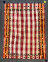 A South-west Persian Jajim Kilim rug, 230cm x 165cm.