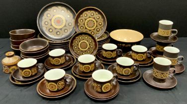 A Denby ‘Arabesque’ pattern table service for eight including; eight dinner plates, eight smaller