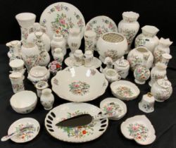 Aynsley Pembroke pattern table ware inc jar and cover, fruit bowl, cruet set, trinket dishes and