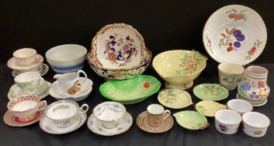 Decorative ceramics including Royal Worcester bowl, others, two graduated Mason bowls, Cornish