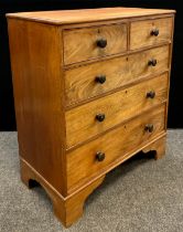 An early Victorian mahogany chest of drawers, c.1840