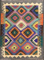 A Turkish Anatolian kilim rug, 200cm x 148cm.