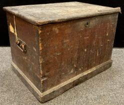 A 19th century pine chest, c.1880