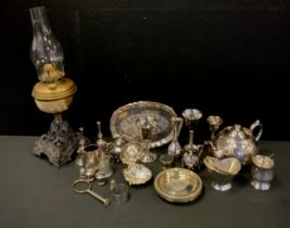 Silver and plate - a Victorian Hukin & Heath silver plated combination pocket watch stand night