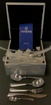 A Viners silver plated canteen service for six, boxed
