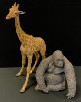 A Country Artist figure Regal Giraffe, ref 03371, another Gorilla, 05386 (2)