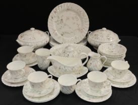 A Wedgwood Campion pattern dinner and table set for six, inc two tureens and covers, oval bowl,