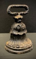 A Victorian cast iron door stop, c.1880