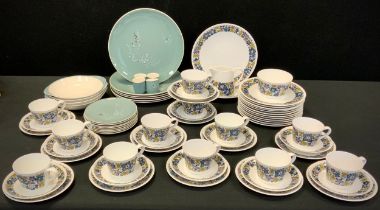 Mid 20th century - Royal Doulton Spindrift pattern diiner set for four; Royal Tuscan Nocturne