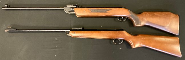 A BSA Meteor break barrel .177 calibre air rifle, serial number E202***, another Webley .22 calibre,