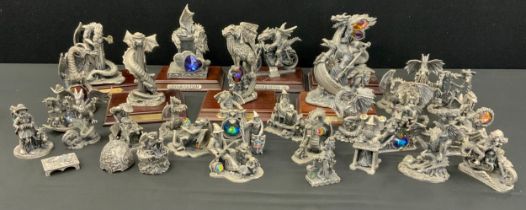 Myth & Magic Pewter figures, Bewitched, Name That Tune, Dragon of the Underworld, Guardian of the