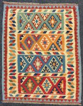 A South West Persian Qashgai Kilim rug, 145cm x 118cm.