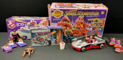 Toys and Juvenilia- Skull Mountain, The Ghost Busters Ecto- 1 Vehicle, Terminator 2 Heavy Metal