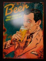 Novelty tin Advertising beer sign, Proud Sponsors of Casual Sex since 1858!, 70cm x 50cm