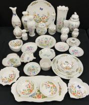 Aynsley Ornamental wares patterns inc Cottage Garden, Wild Tudor and Little Sweetheart , including
