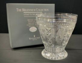 The Millennium Collection ‘ A Toast to the year 2000’ Waterford crystal champagne bucket,27cm