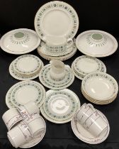 A Royal Doulton Tapestry pattern dinner set inc two tureens and covers, dinner plates (5), bowls (5)